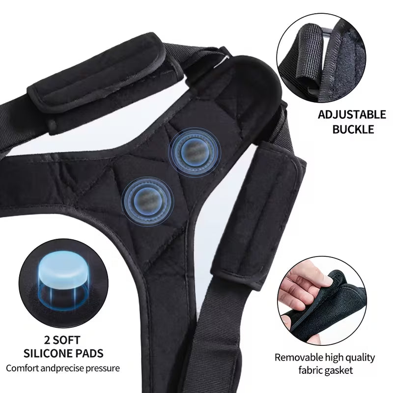 Posture Corrector for Men & Women - Adjustable Upper Back Support Brace