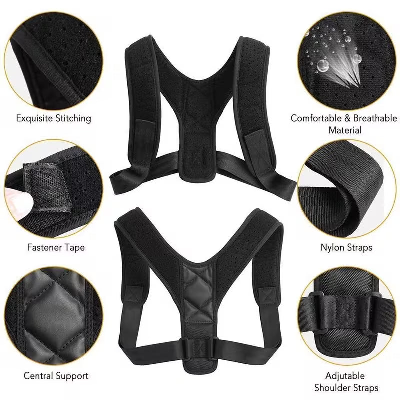 Plus Size Magnetic Posture Corrector - Adjustable Back Support Brace