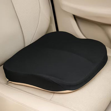 Lumbar Support Cushion for Office Chair - Memory Foam Lower Back Pillow for Car & Desk