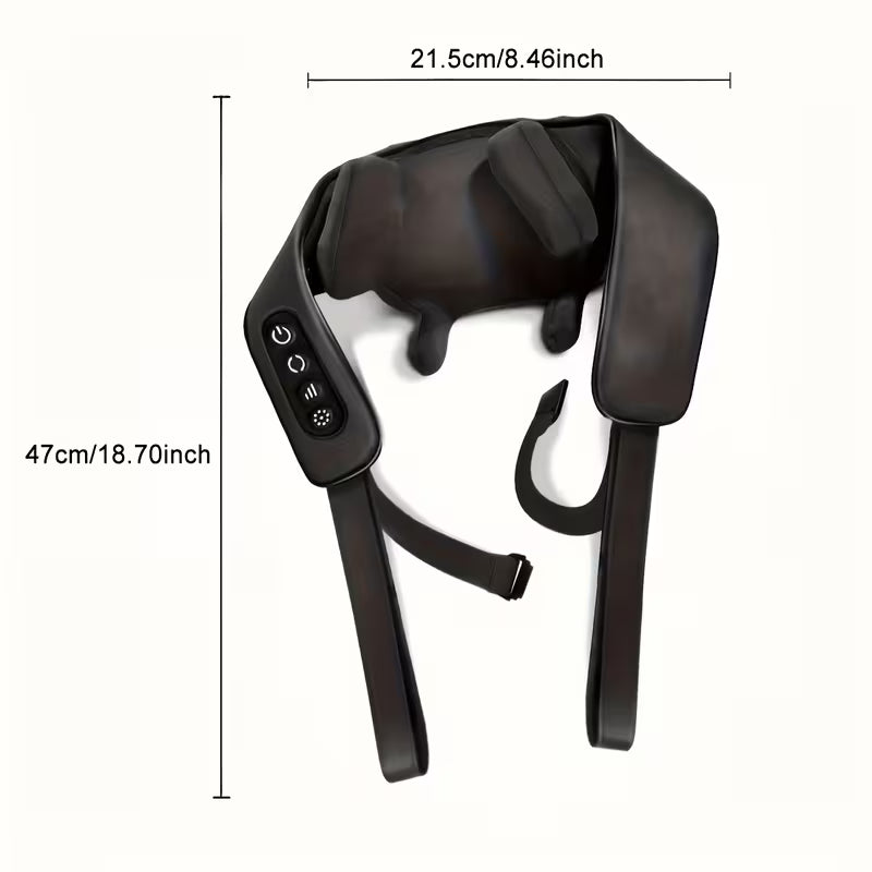 Neck Massager with Heat - Smart Pulse Cordless Deep Tissue Massager for Neck Pain Relief